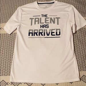 A white athletic shirt